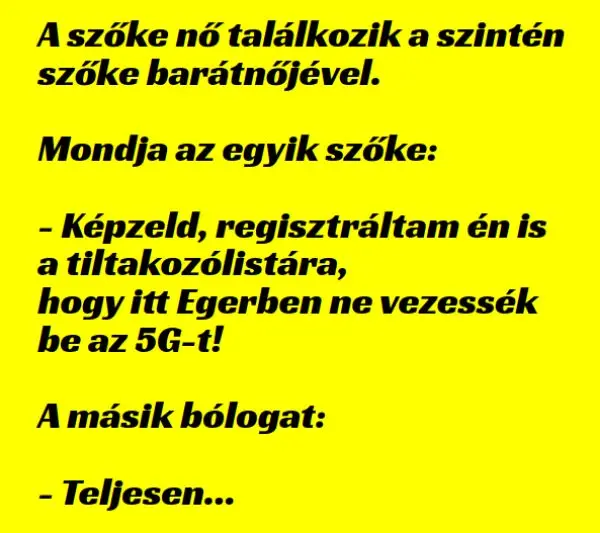 Vicc: A szőke nő tiltakozik az 5G bevezetése ellen –  … kattints a folytatásért