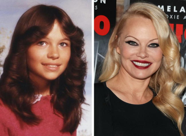 Pamela Anderson gyerekkori fényképe