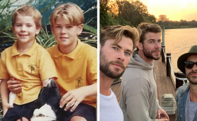 Chris és Liam Hemsworth mint kisfiúk