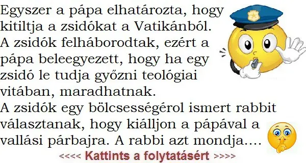 Vicc: Sietősen…