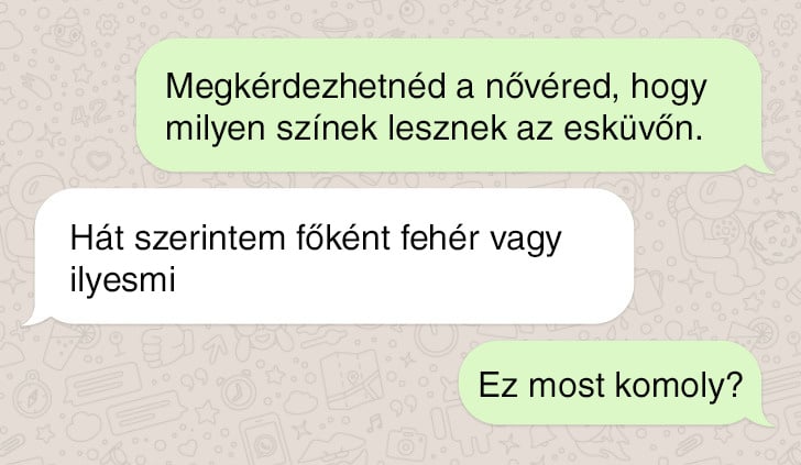 Férfi színmintával