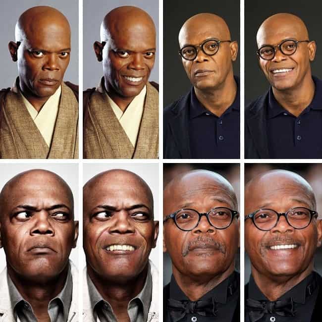 Samuel L. Jackson fotóra mosolyot varázsolni