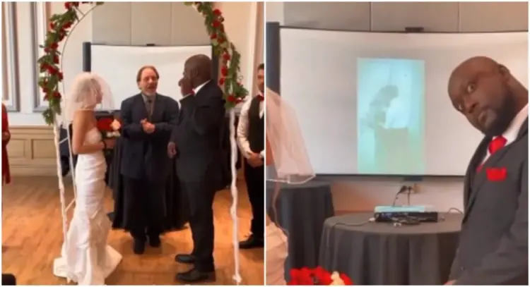 A vőlegény félbeszakítja az esküvőt és megmutat egy videót, amin a menyasszony megcsalja őt…