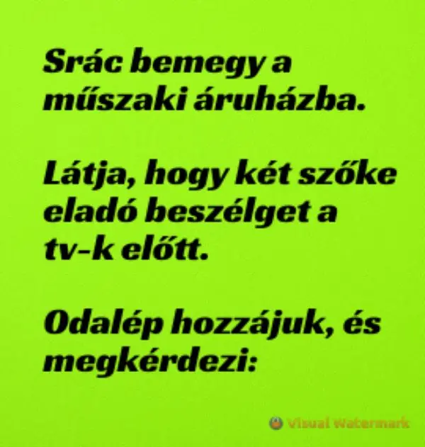 Vicc: Srác bemegy a műszaki áruházba. Látja, hogy két szőke eladó…