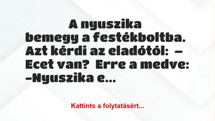 A nyuszika bemegy a festékboltba