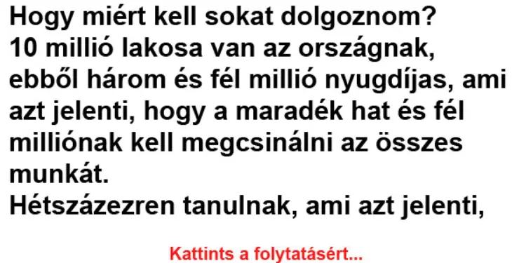 10 millió lakosa van az országnak, ebből három és fél millió nyugdíjas