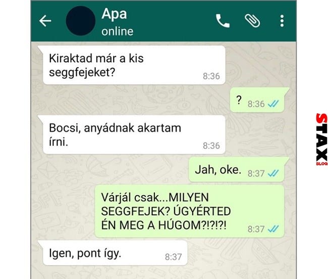 apák és fiaik vicces párbeszéd