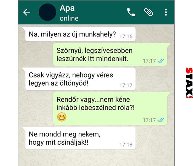 apák és fiaik vicces párbeszéd