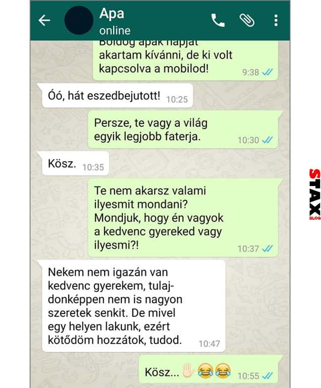 apák és fiaik vicces párbeszéd