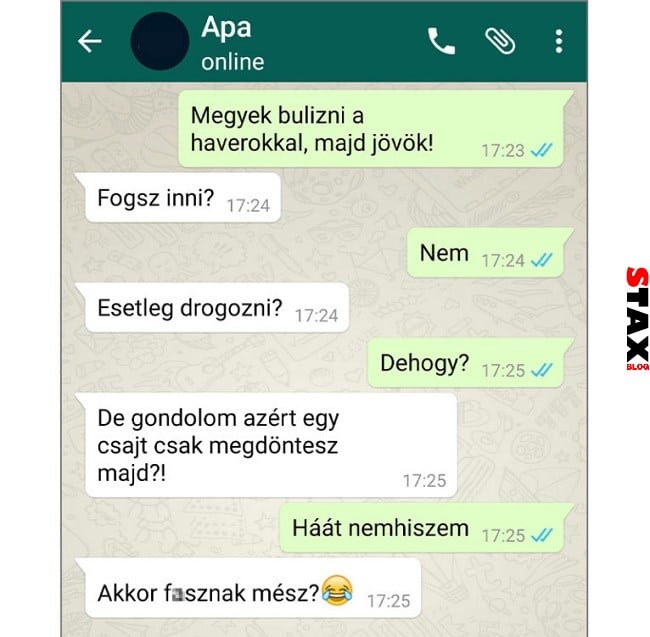 apák és fiaik vicces párbeszéd