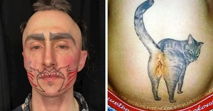 15 személy, aki növelte a közönség nevetési faktorát furcsa tetoválásaival…