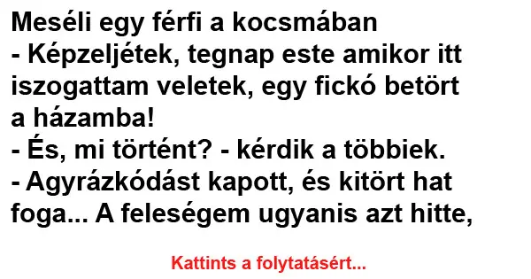 Vicc: Meséli egy férfi a kocsmában…