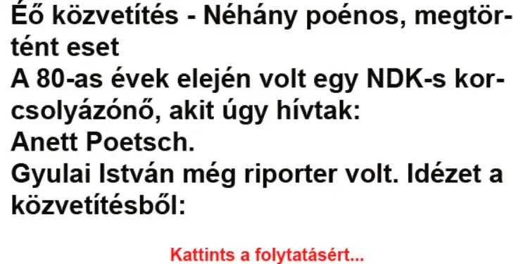 Vicc: Élő közvetítés – Néhány poénos, megtörtént eset