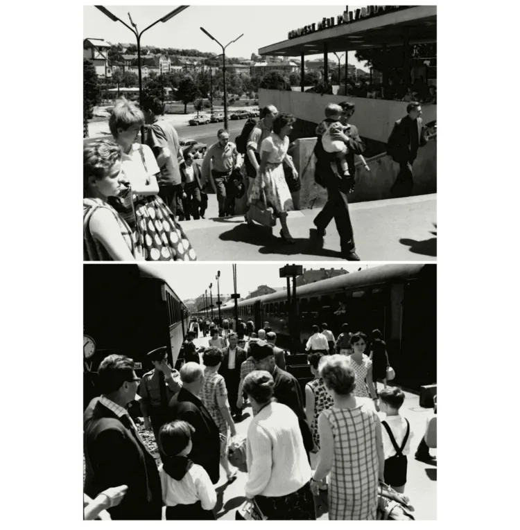 Budapest, a Déli pályaudvaron, 1962.
Lajos György képei