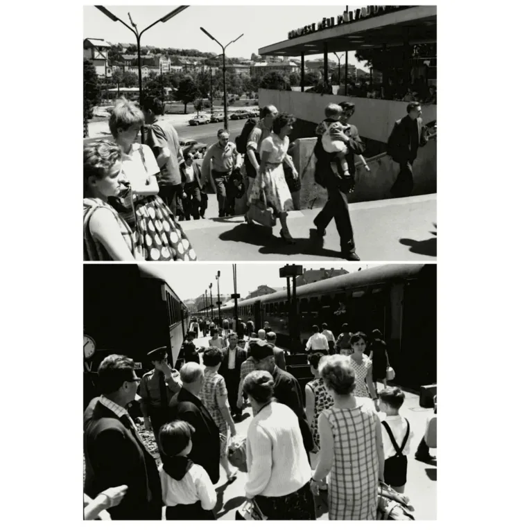 Budapest, a Déli pályaudvaron, 1962.  
 Lajos György képei