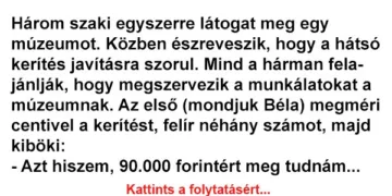 Egyszer három szakember összetűzése egy múzeumban