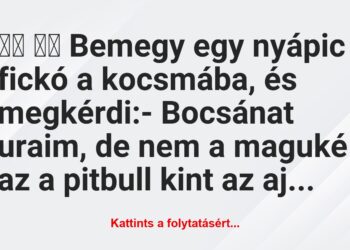 Vicc:
Bemegy egy nyápic fickó a kocsmába, és…