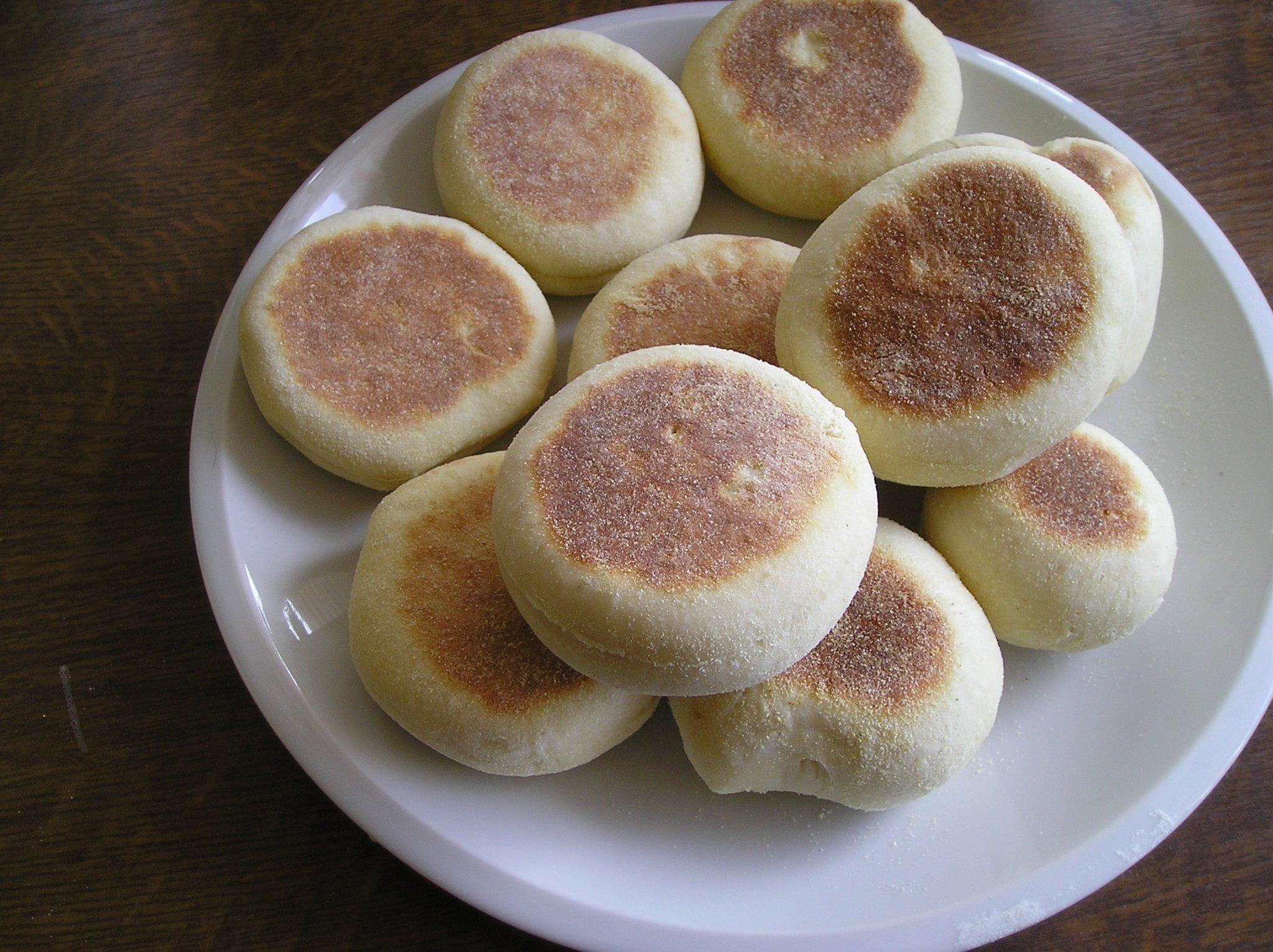 Frissen sült angol muffin