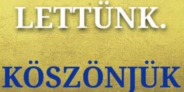 Kedves  Barátaink!
Az imént lettünk itt százezren. Ez felfoghatatlanul nagy szám…