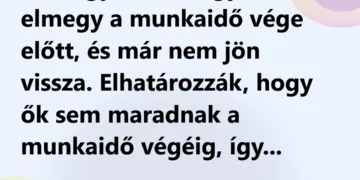 Amikor a munkavállalók rájöttek, hogy a főnökük korán távozik a munkából