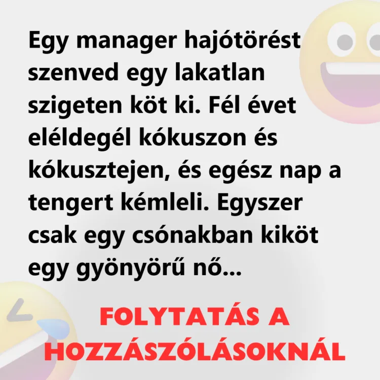 Egy üzletkötő különös találkozása egy lakatlan szigeten