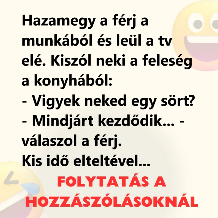 A munkából hazatérő férfi és a TV-képernyő története