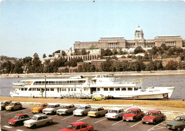 Budapest, Pesti rakpart, 1982