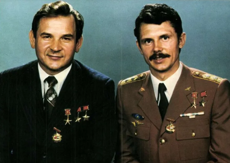 1980.  Valerij Kubászov és Farkas Bertalan.
MaNDA